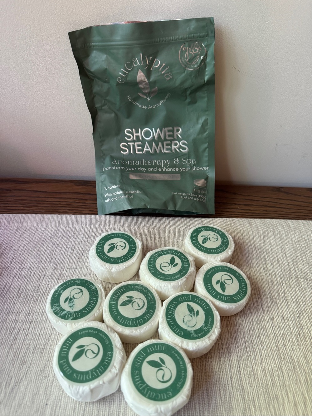 Eucalyptus Shower Steamers Aromatherapy Spa -set of 9